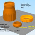 imprimer les pieces une par une! l'anneau !! epaisseur dessu Adapter for ASI cameras on f6.3 gearbox with ring clamp