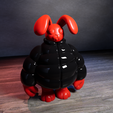conejo8.png RUBY - ATMOS Art Toy | Kaninchen Kaninchen Streetwear Skulptur | 3D Printable Model