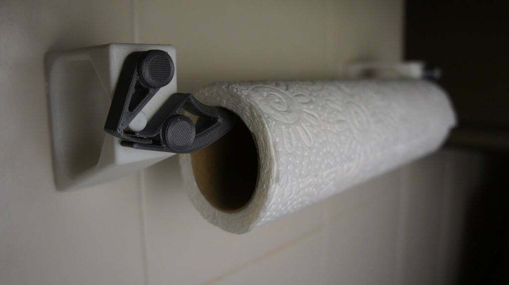 Download free STL file Quick Reload Toilet Paper Holder Less material