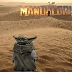 1.JPG Archivo STL BABY YODA MANDALORIAN・Diseño imprimible en 3D para descargar