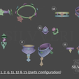 3.png Layla Accessories Bundle for Cosplay - Genshin Impact - Instant Download STL Files for 3D Printing