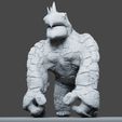 Preview7.jpg Gorilla Turtle Monster - 3D Print Model