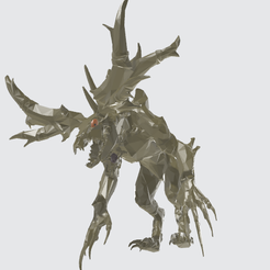 elan-mort.png STL file skull elk gw2・3D print object to download