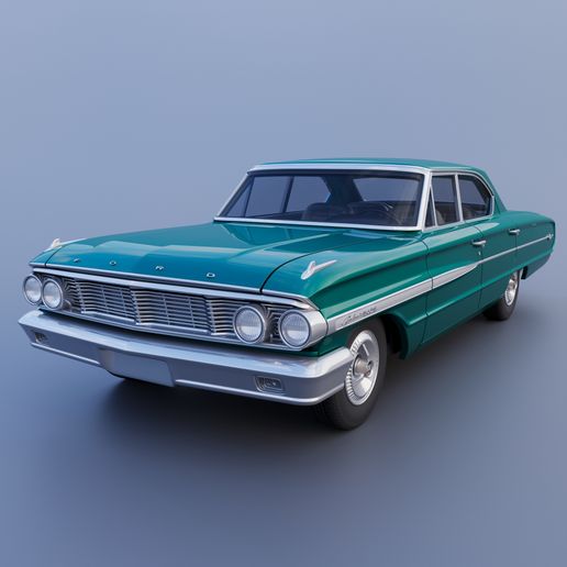 🚗 Galaxie 500 XL 4-Door 1964・ 3D File for 3D printing・Cults