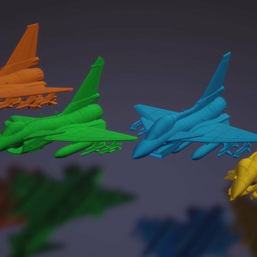🐉 1:200 Chengdu J-10 Vigorous Dragon・ STL File for ・Cults