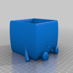 Pot_de_fleur.png Descargar archivo STL gratis Maceta feliz sentada • Objeto para impresora 3D, christophefrom