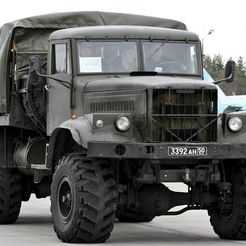790th_Fighter_Order_of_Kutuzov_3rd_class_Aviation_Regiment,_Khotilovo_airbase_-356-27.jpg STL file KrAZ-255 TRUCK・3D printable model to download