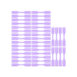 GroupASTMD638-14_V_Flat.stl Tensile Strength Test Specimen Generator ISO 527-2, ASTM D638-14