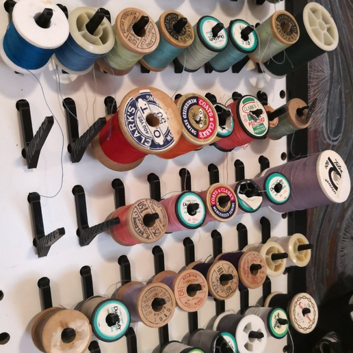 Pegboard Thread Holder