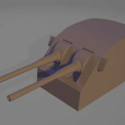 Screenshot-2022-12-02-212719.jpg Free STL file Single and Twin Mount 5in Turrets・Model to download and 3D print, butlerjr