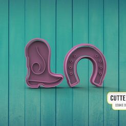 herradura.jpg STL file cowboy boot and horseshoe Cowboy boot and horseshoe・3D printer design to download