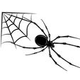 Spinnennetz.png Decoração de teias de aranha para o Dia das Bruxas imprimível em 3D