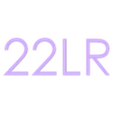 22LR Letters.STL Caixa de munições 22LR, 100 rd