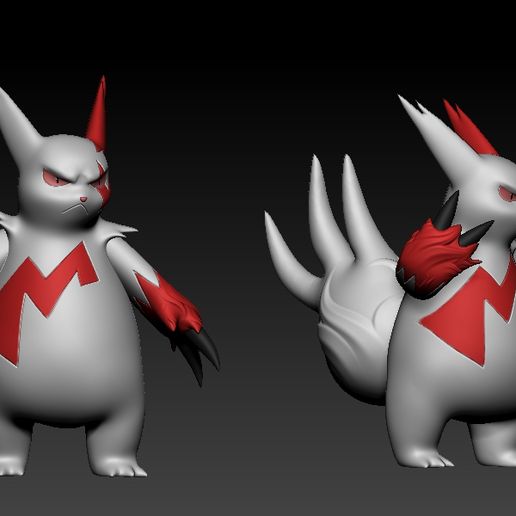 ZBrush-Document2.jpg Pokemon Zangoose