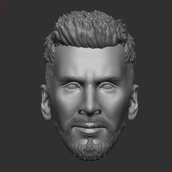Screenshot_6.jpg LIONEL MESSI LEGENDARY HEAD With Hair And Beard FOR PRINT