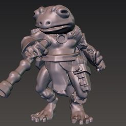 16.png Free STL file Grung - D&D Tabletop Miniature・3D printer model to download