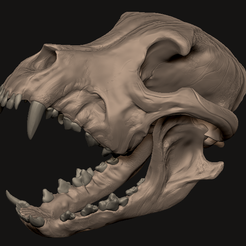 Crane_PitBull.png "Dog skull : Pitbull" : 3D file for sale