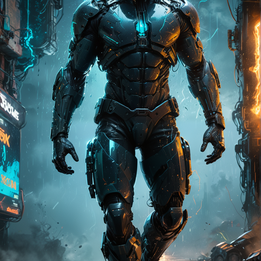 🎲 Cyron – Cybernetic Warrior・ 3MF File for 3D printing・Cults