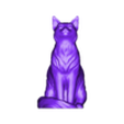 preview_for_cults3d.stl Katze sitzend (Modell für 3D-Druck)