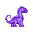 dino titan.stl Titanosaurus Baby - Animated STL 🦕 🌿