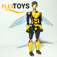 Wasp-2.png Flexi Action Figure: Wasp Performance (Avengers 1/6)