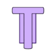 v6 - Letter_T-1.STL Puzzle ABC (Alphabet word learning)
