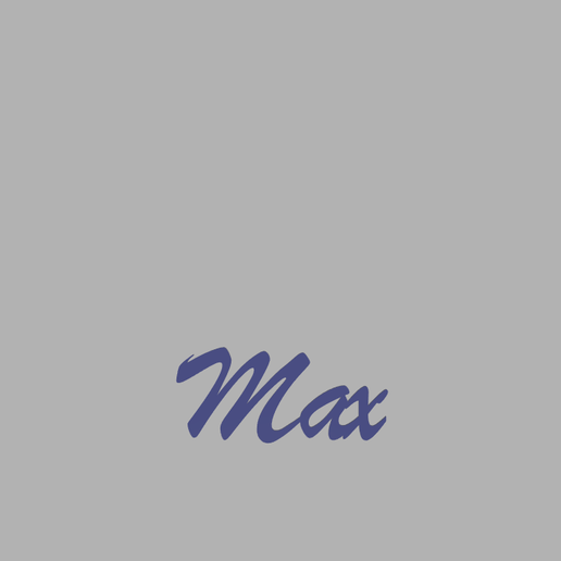 🚪 First name Max・ STL File for 3D printing・Cults