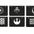 star.png L3GO Helmet wall mount Various starwars Collection