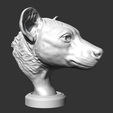 09.png Hyena Head AM14 3D print model