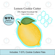 Etsy-Listing-Template-STL.png Lemon Cookie Cutter | Multi Cutter | STL File