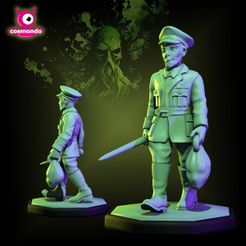 west_captain.jpg Archivo 3D Comandante Mayor Loco Capitán Militar Cthulhu Personaje・Modelo de impresión 3D para descargar