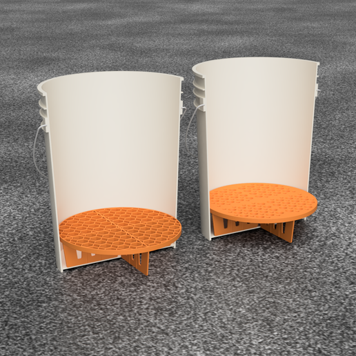 Auto Detailing Bucket Grit Guard Insert 10" 3D model