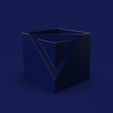 018e6418-c8a5-4196-a5b1-e773455b07bb.png 139. Cube Platonic Solid Variant Geometric Vase - V14 - Alyssa (Inches)