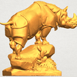 TDA0311 Rhinoceros (iii) A04.png Бесплатный 3D файл Rhinoceros 03・Модель 3D-принтера для загрузки
