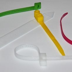 P1_display_large.jpg Free STL file Customizable Cable Tie・3D printer model to download