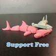 sharks3.png Datei STL Gelenkiger Hammerhai・Design für 3D-Drucker zum herunterladen
