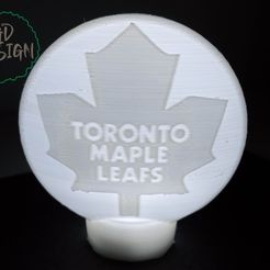 IMG_20230505_102327765.jpg Файл STL Toronto Maple Leafs HOCKEY PUCK LIGHT・Дизайн 3D принтера для загрузки