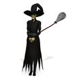 vid_00004.jpg DOWNLOAD HALLOWEEN WITCH 3D Model - Obj - FbX - 3d PRINTING - 3D PROJECT - GAME READY