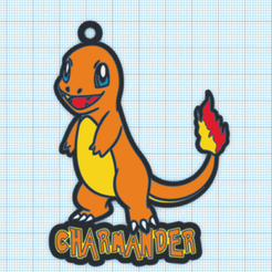 charmander-tinker.png Файл STL Брелок для ключей Чармандер. Покемон・Модель для печати в 3D скачать