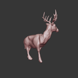 3.png Deer statue stl file 3d print
