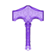 full undamaged without tape.stl God of War: Ragnarok - Thor Mjolnir - UPDATED