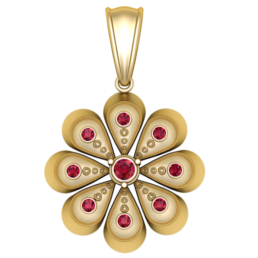 render-1.png Colgante de rubí Golden Blossom