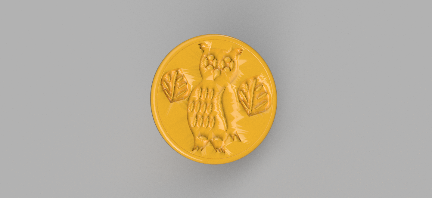 owl v3.png Free STL file Owl drinkcoaster・3D print object to download, raimoncoding