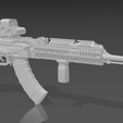zenitak1.png 3D Printable Zenit-style AKM Model, scale gun model