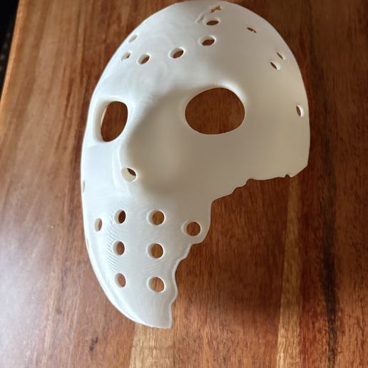 IMG_5723.jpeg 4x JASON (FRIDAY THE 13TH) DAMAGED Mask Set - 3MF + STL - by MANIACMANCAVE3D