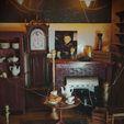 Miniature-Early-1900-Room-10.jpg MINIATURE Grandfather Clock | Witch's Room Miniature Furniture Collection