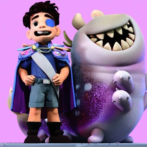 🎨 Elio and Glordon three poses Printable・ 3D File for 3D printing・Cults