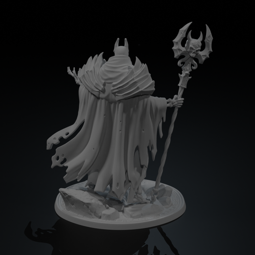 Necromancer.002.png Medieval Hero Mega Pack  10 Fantasy Characters STL OBJ