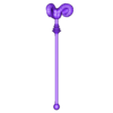 SKELETOR_HAVOC_STAFF_STL_V2_FIX.stl 3D PRINTABLE HEMAN AND SKELETOR ACCESORIES - 1982 - AXE SWORD HAVOC STAFF HE-MAN