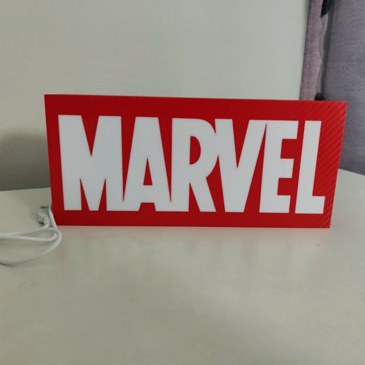 🦸 Light box/Lamp MARVEL・ 3MF File for 3D printing・Cults